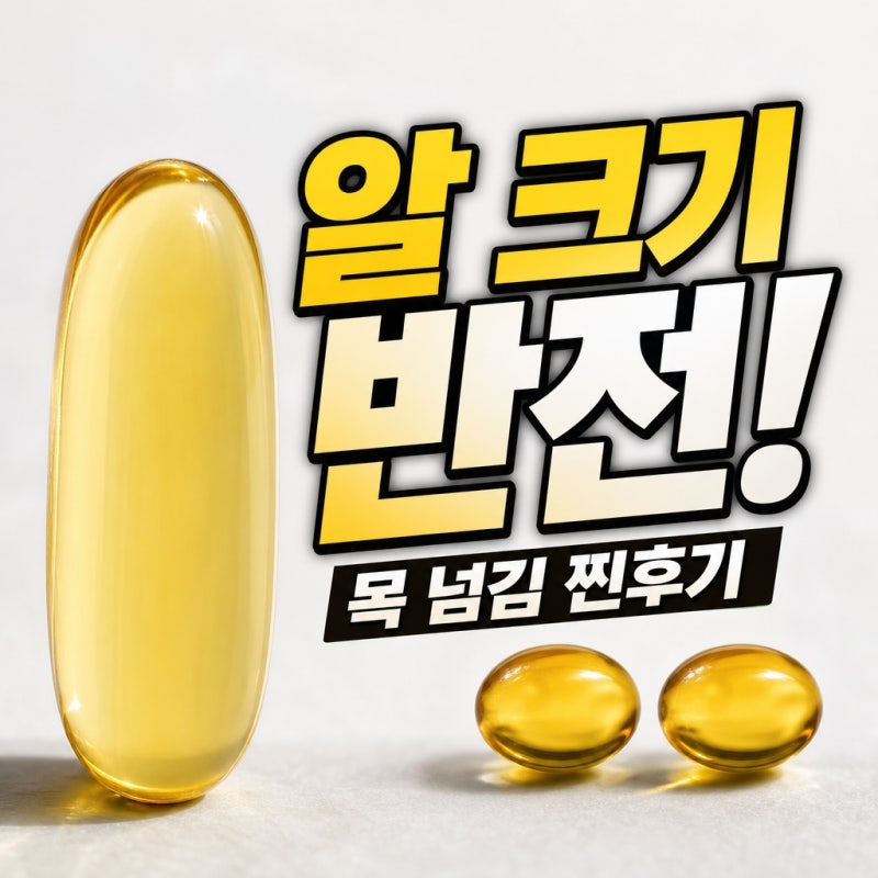 "알 크기 보고 당황했는데"...블랙모어스 알티지 오메가3, 목 넘김 직접 확인하니 반전