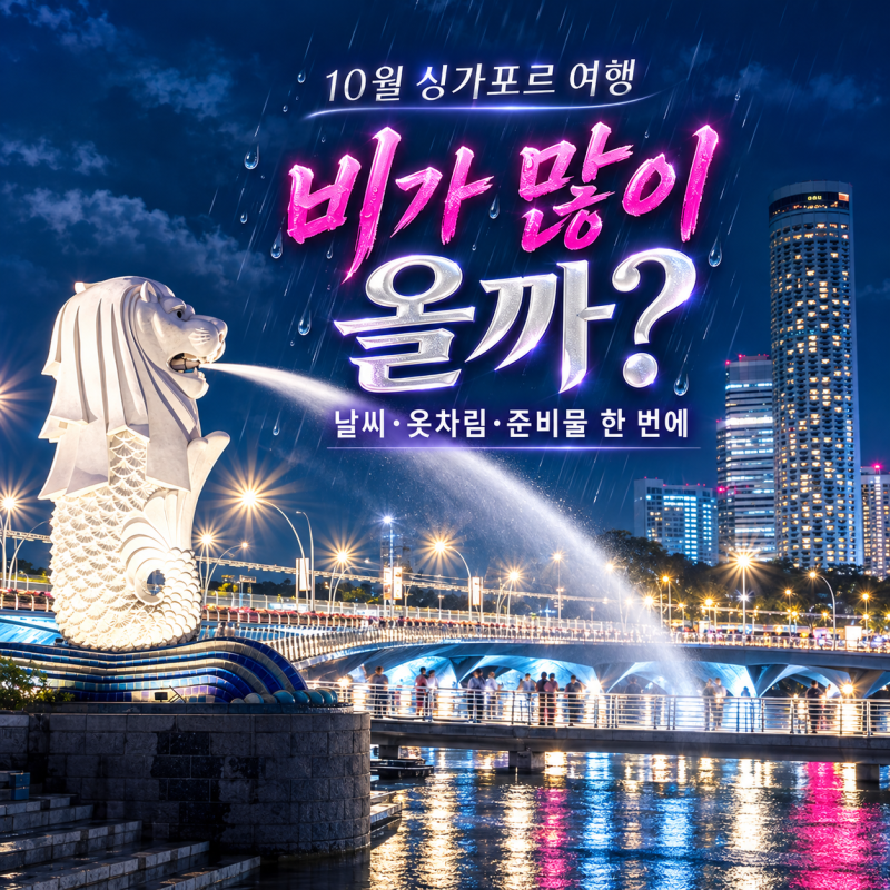 10월 싱가포르 여행 비가 많이 올까? 날씨·옷차림·준비물 한 번에