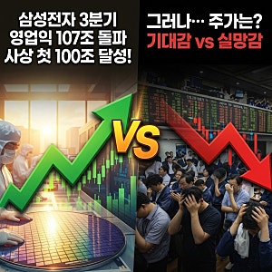 삼성전자 3분기 영업익 107조 돌파…사상 첫 100조, 주가는?