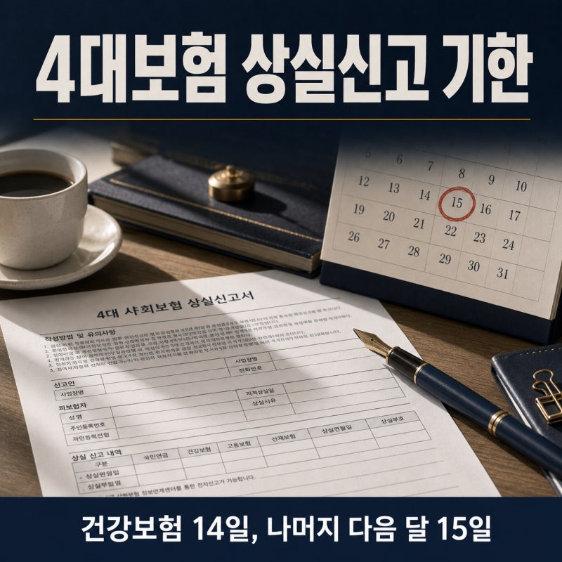 직원 퇴사 후 4대보험 상실신고 기한 놓치면