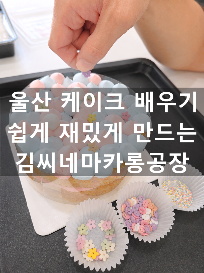 울산 케이크 배우기 쉽고 재밌게 만들어 가는 케이크!