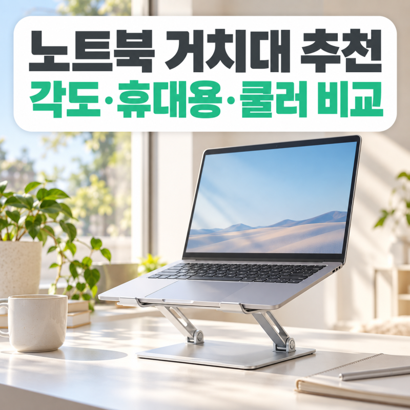 노트북 거치대 추천, 카페 휴대용은 접이식·게이밍은 쿨러형으로 고르세요