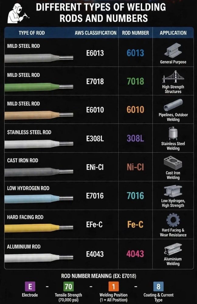 쉽게 이해하는 용접봉 종류와 번호 식별법 (AWS 규격 정리)