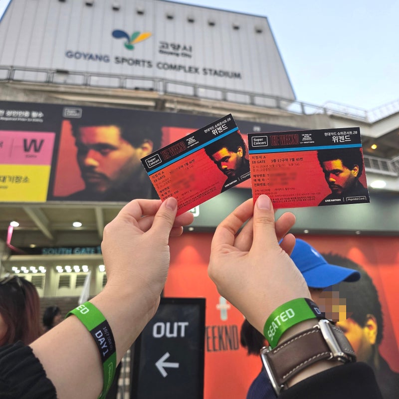 위켄드 내한 콘서트 1일차 후기 고양종합운동장 시야, 셋리스트, 게스트