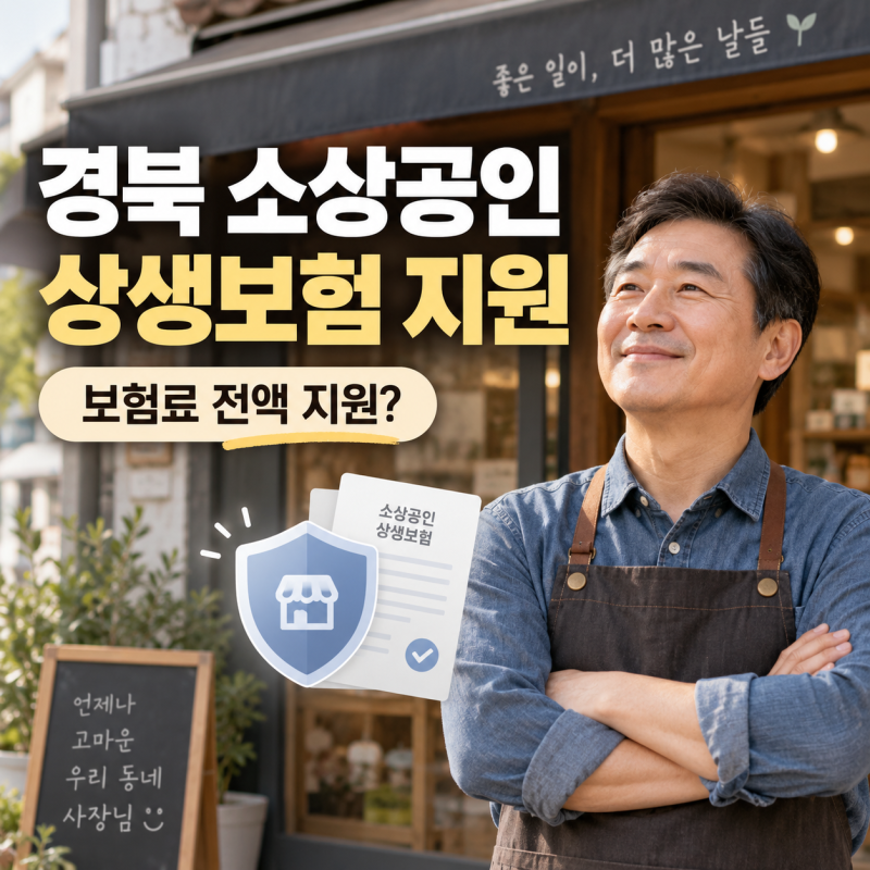 경북 소상공인 상생보험 신청 보험료 전액 무료인데 누가 신청가능 할까?