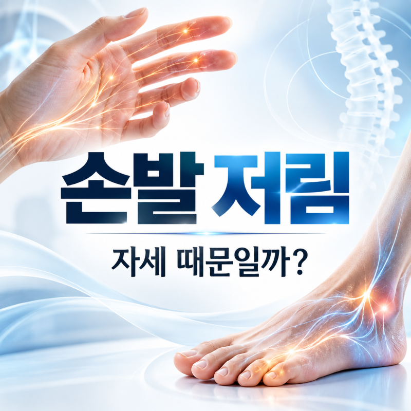 손발 저림 원인, 자세 때문일까? 한쪽·양쪽 증상에 따른 확인 기준