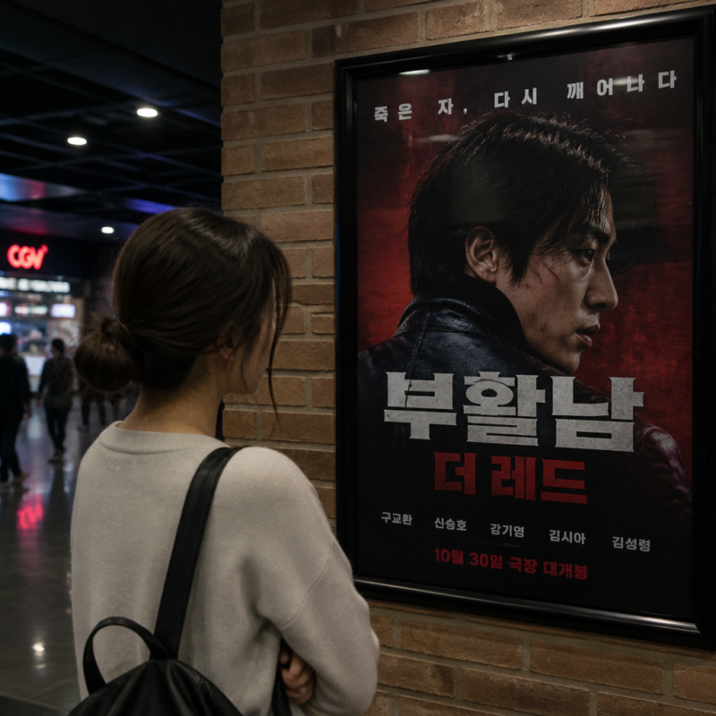 부활남: 더 레드 관객수, 개봉 8일차 1만 명 미만 흐름 확인