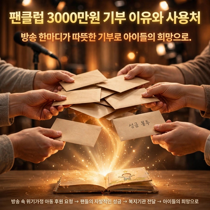 장민호, 민호특공대 3000만원 기부 이유와 사용처