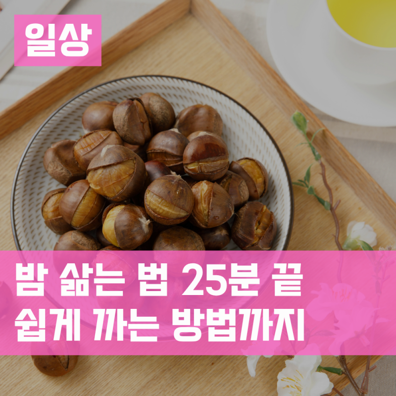 밤 삶는 방법 25분이면 끝 손질 귀찮다면 약단밤 1kg