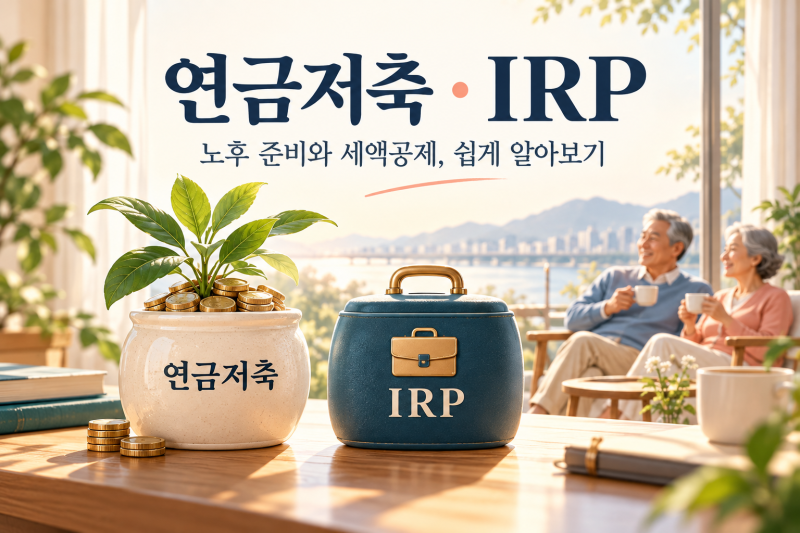 IRP·연금저축이란? 세액공제 900만 원 한도와 최대 148만 5천 원 절세, 쉽게 이해하기
