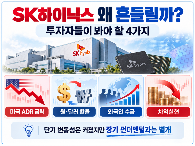 “SK하이닉스 지금 흔들리는 이유 따로 있다?” ADR 급락에 외국인 이탈까지…투자자들이 봐....