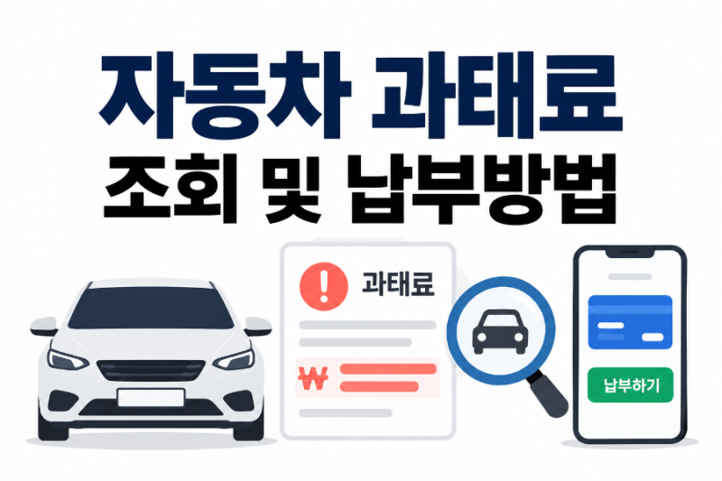 자동차 과태료 조회 및 납부방법 , 차량번호·속도위반·신호위반·주정차 과태료 확인