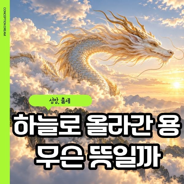 용이 하늘로 올라가는 꿈을 꿨다면? 용태몽에 숨겨진 뜻