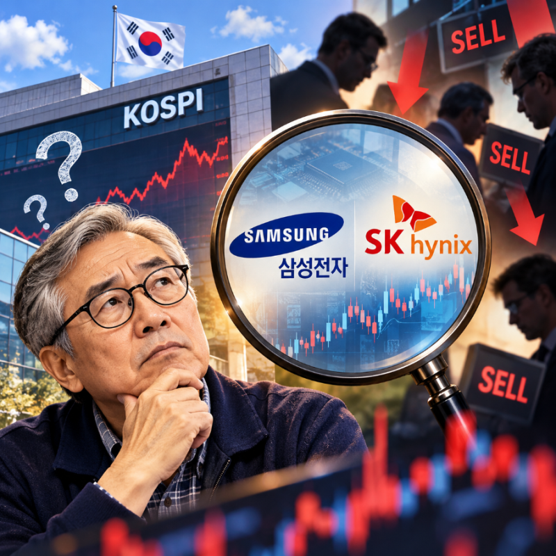 [이상한 코스피 돋보기 ① ] 좋다는데 왜 팔까? 삼성전자· SK하이닉스를 둘러싼 이상한 외국....
