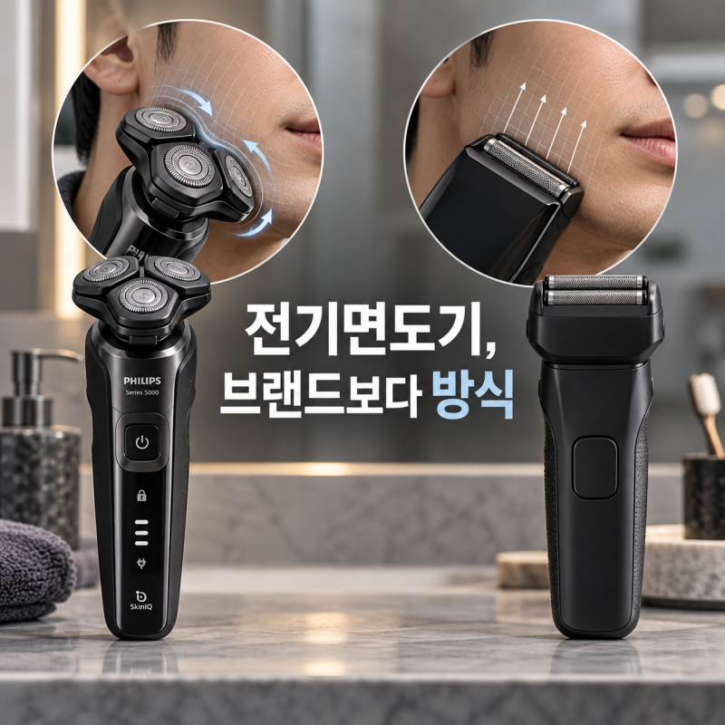 전기면도기, 필립스와 브라운 사이에서 고르는 기준