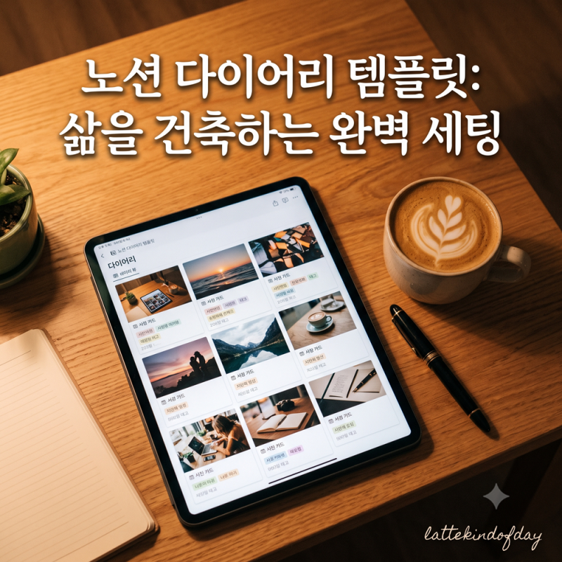 노션 다이어리 템플릿: 삶을 건축하는 완벽 세팅