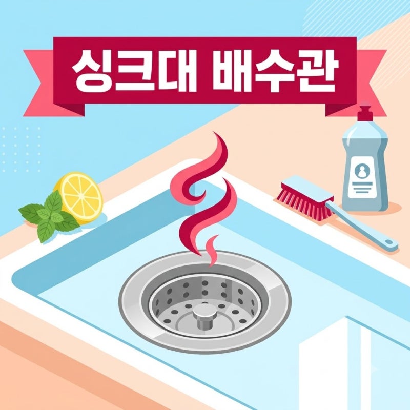 싱크대 배수관 악취, 2년 넘은 호스 셀프 교체하는 절차
