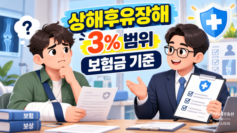 상해후유장해 뜻부터 3% 범위까지, 보험금 받을 수 있는 기준은?