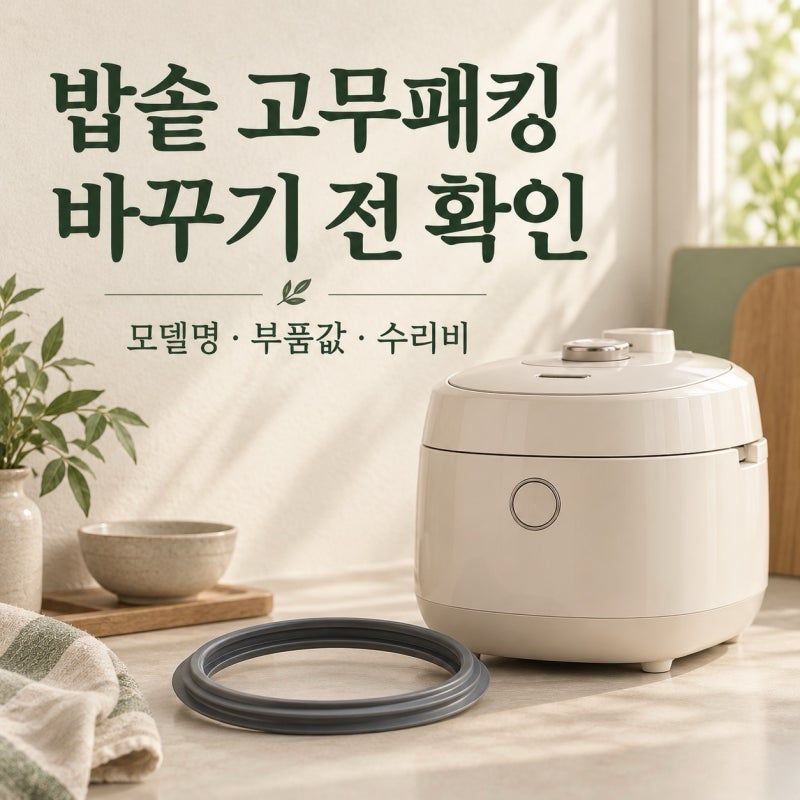 전기밥솥 고무패킹 교체비용｜쿠쿠·쿠첸 부품 가격과 교체 전 확인