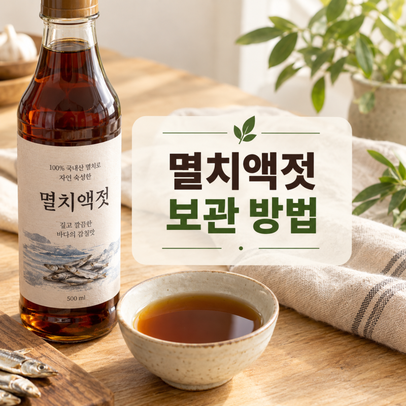 멸치액젓 보관방법｜개봉 후 냉장고에 넣어야 할까? 유통기한까지 정리