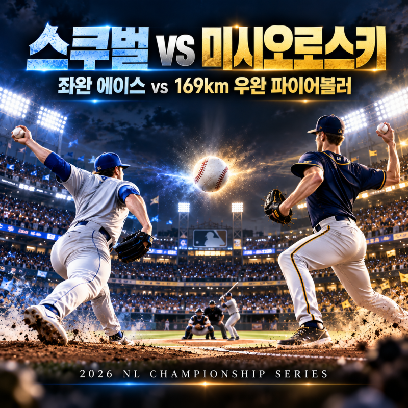 다저스 vs 밀워키, NLCS 격돌 확정! 스쿠벌과 미시오로스키의 '괴물 에이스 대결'이 시작된다