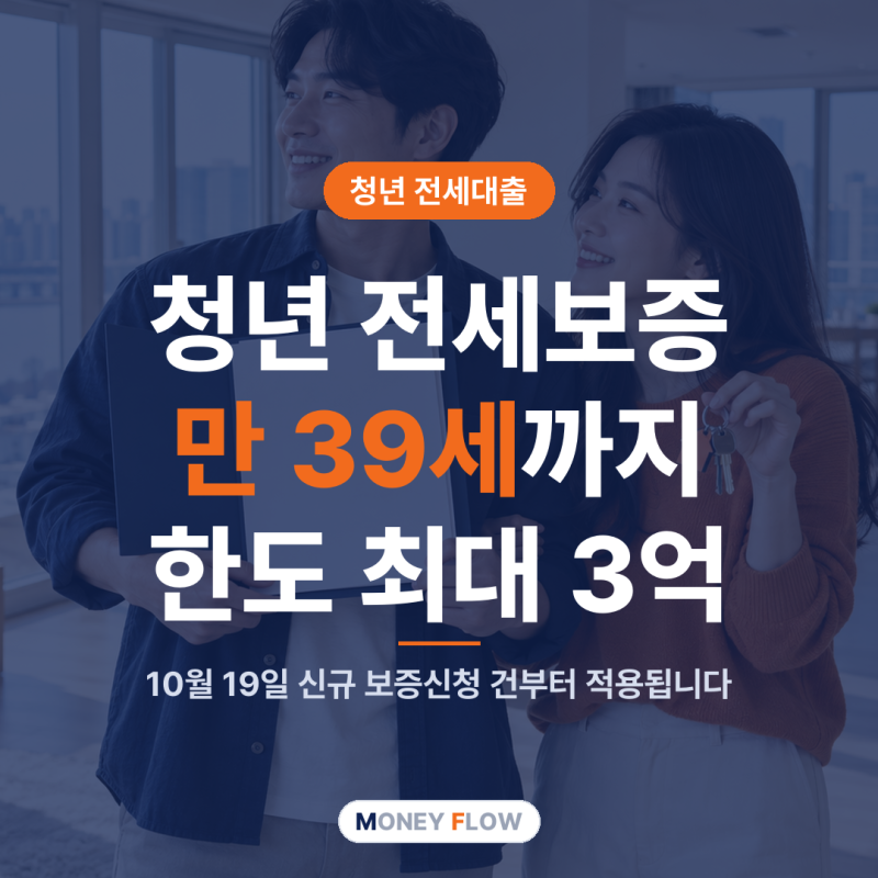 청년 전세대출 조건 변경, 청년 특례전세보증 만 39세까지·신혼부부 한도 3억 원 정리