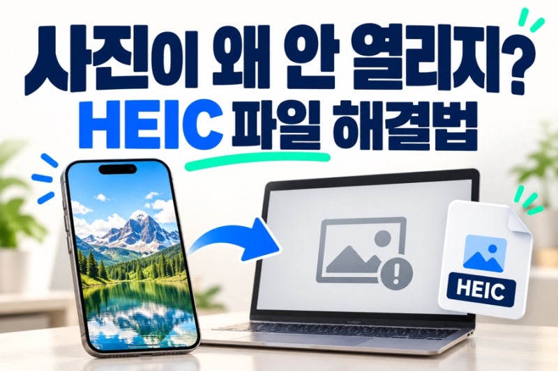 아이폰 HEIC 사진이 컴퓨터에서 안 열릴 때, JPG 변환 설정 총정리