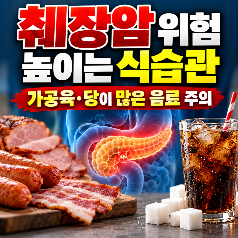 고기보다 더 주의해야 할 식습관? 췌장암 위험 높이는 음식과 예방법