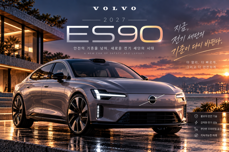 2027 볼보 ES90 가격부터 보조금까지, BMW i5와 비교해보니