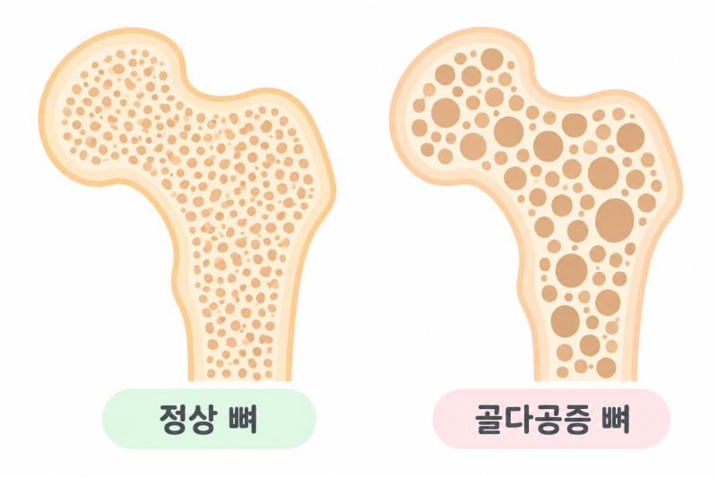 골다공증 골밀도 수치｜T-score 몇부터 위험할까? 골감소증·원인·증상·예방법까지