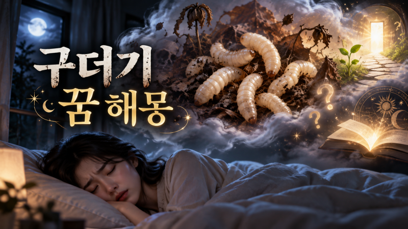 구더기 꿈 해몽, 징그러운데 길몽이라고요? 상황별 의미 정리했어요
