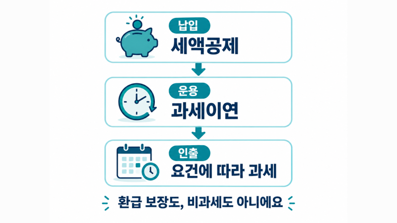 연금저축 종류부터: 세액공제와 과세이연은 어떻게 다를까요?
