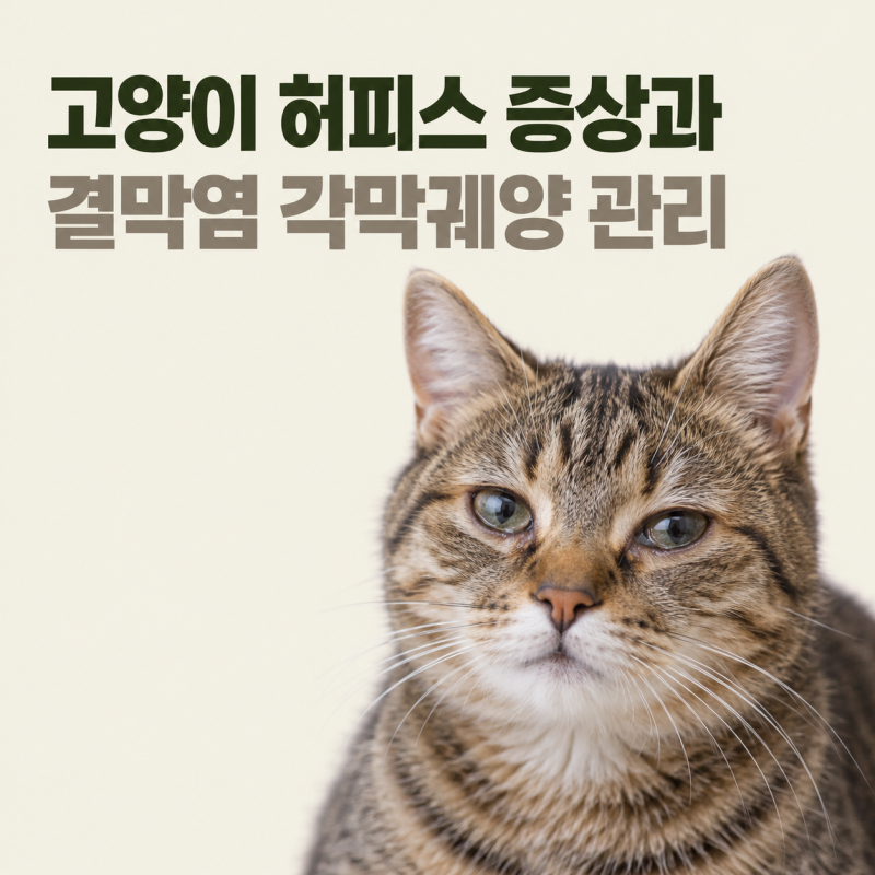 고양이 허피스 증상과 결막염 각막궤양 관리부터 동물병원 검사비용까지