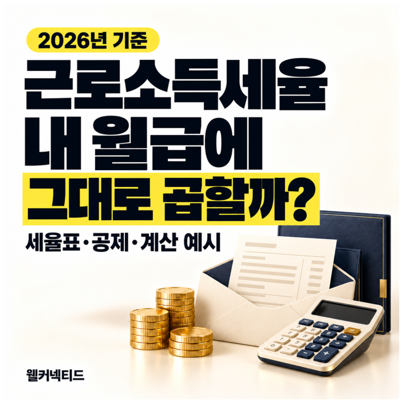 2026 근로소득세율 구간표와 계산법, 총급여 5,000만 원 예시