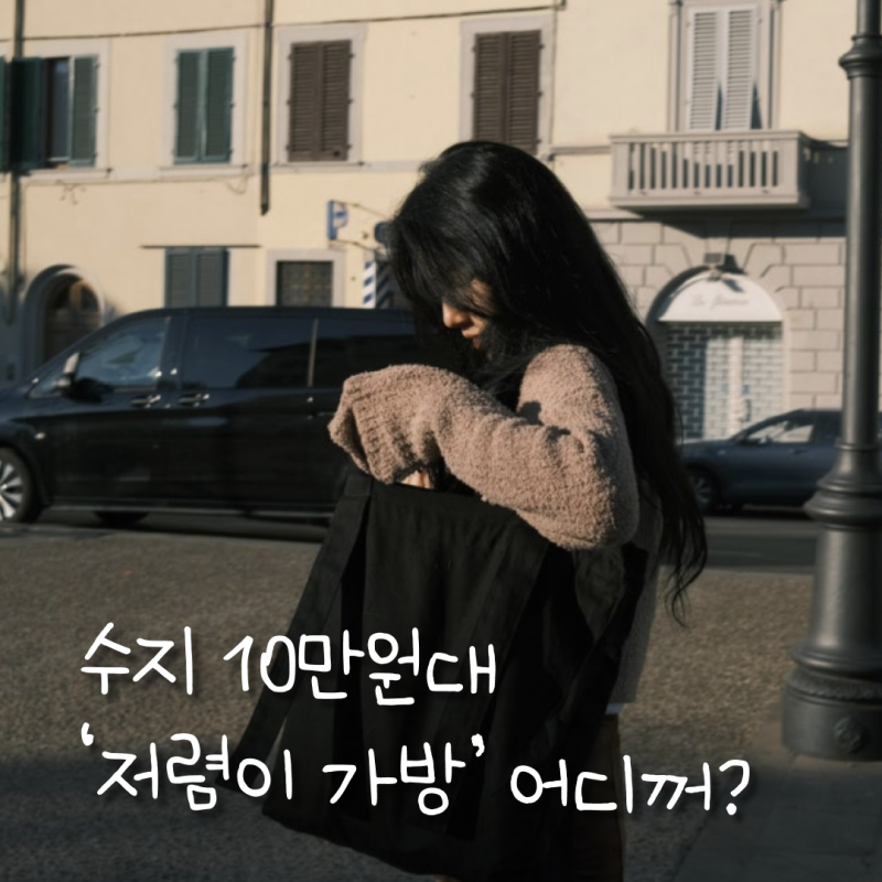 셀린느인줄..수지 10만원대 저렴이 가방, 비니