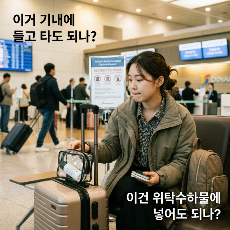비행기 기내 반입 vs 위탁수하물, 잘못 넣으면 공항에서 당황합니다