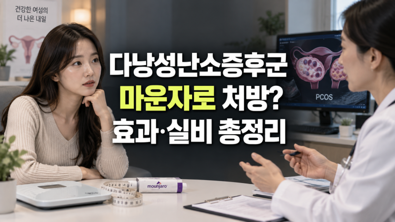 다낭성난소증후군 마운자로 처방 가능할까? 목적, 효과, 허가 적응증, 실비 보험 처리