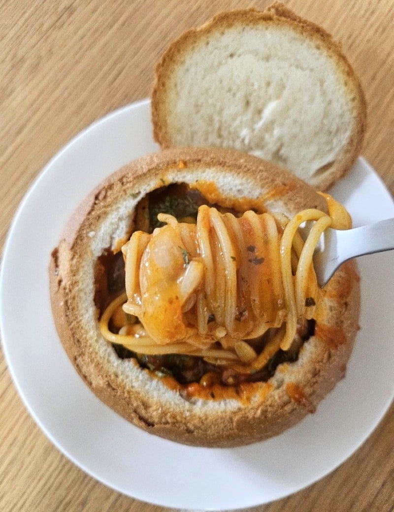 빠네 파스타 만들기, 토마토소스로 집에서 쉽게 만든 1인분