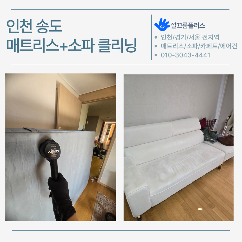 오줌얼룩 매트리스, 생활얼룩 소파 한번에 깨끗하게 청소하는 과정 | 인천 연수구 송도 침대,....