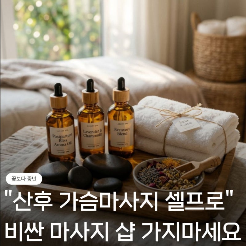 산후가슴마사지 셀프로 하는 방법 | 가격 비싼 샵 가지마세요