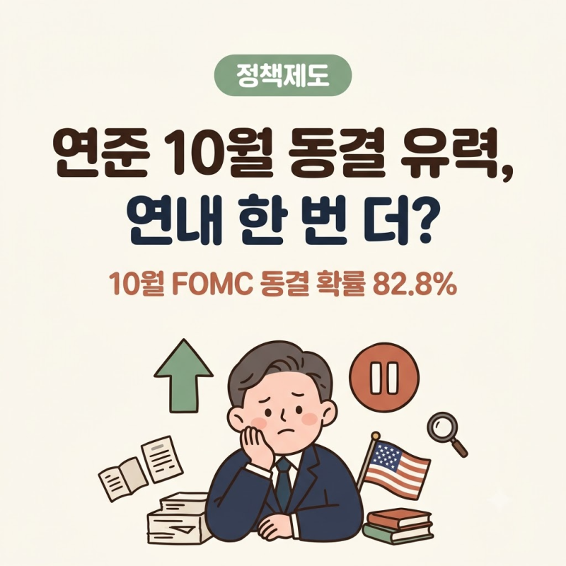 연준 10월 동결 유력, 연내 한 번 더 올리나? 미국 금리인상 전망과 한국 영향