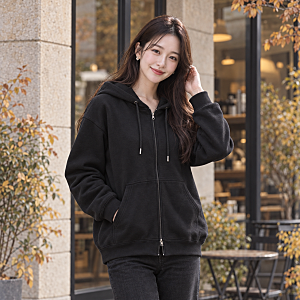 기모 후드집업, 간절기 아우터로 괜찮을까? 스파오 2-WAY SPMZG4TC01