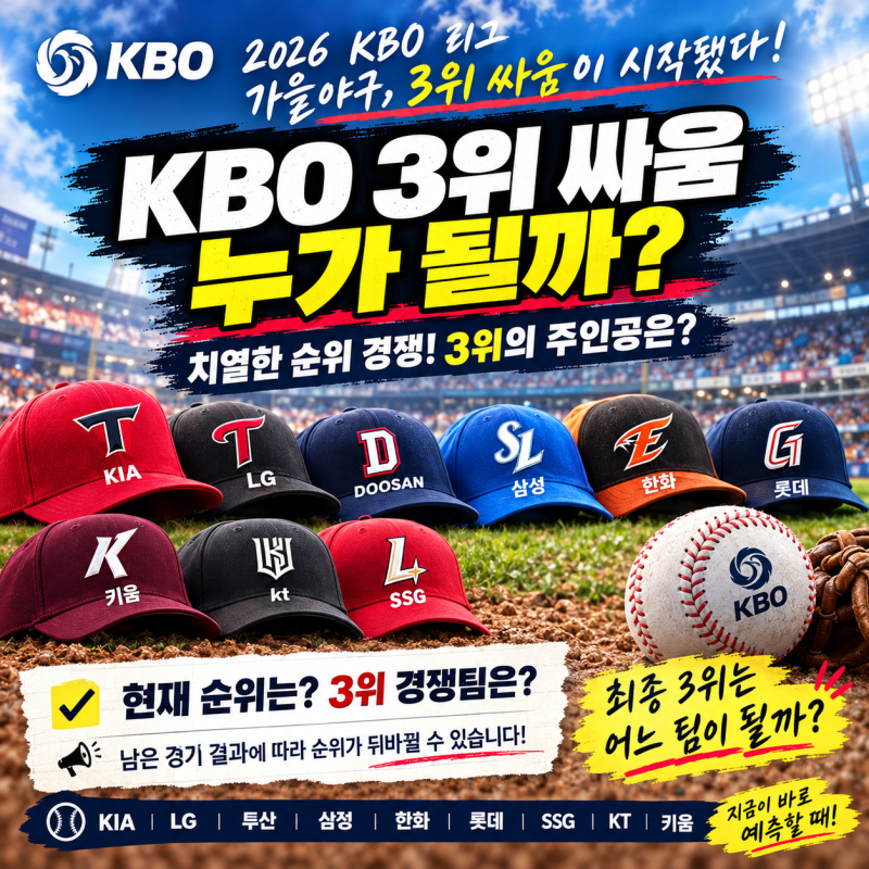 "3위 직행 티켓 쟁탈전" KIA-LG 운명은?