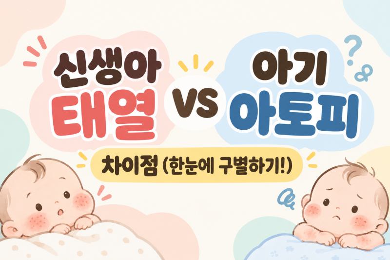 [환절기 아기 아토피] 신생아 태열 차이점부터 아기 피부 보습 루틴 총정리