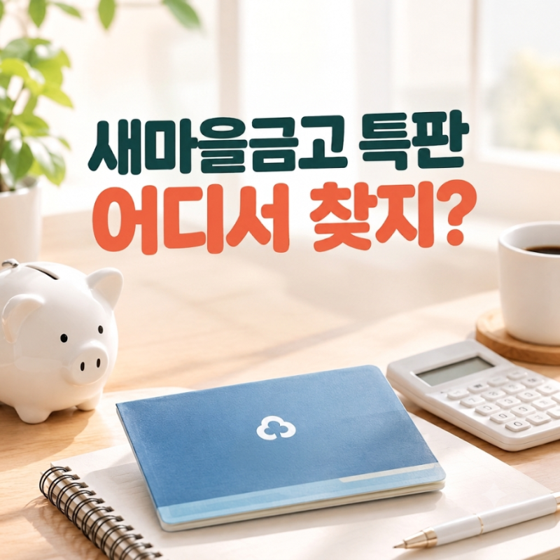 새마을금고 특판 어디서 볼까? 금리 높은 곳 찾는 방법 5가지