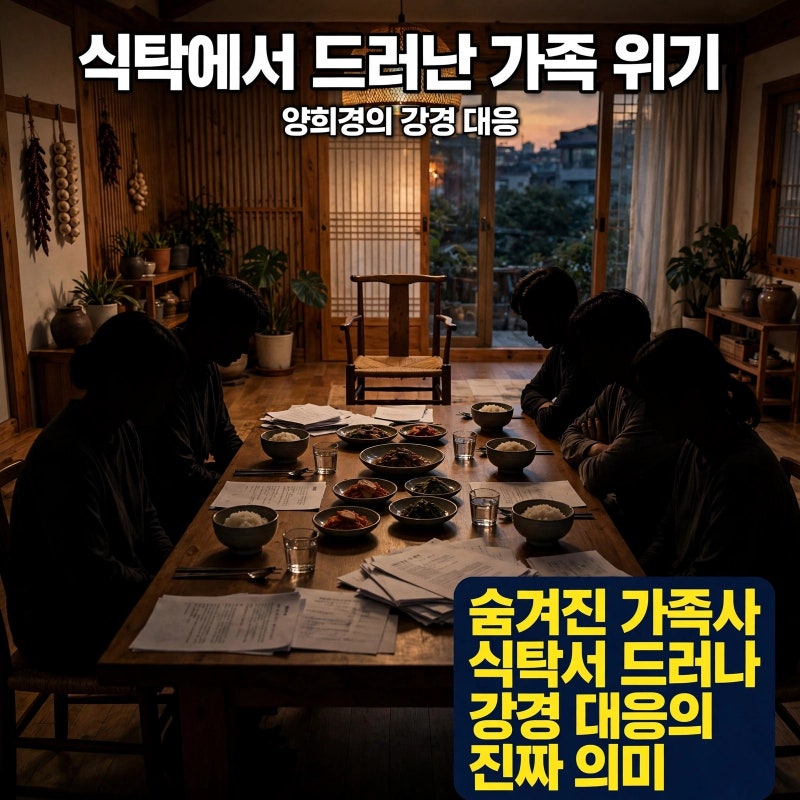 양희경, 자식들에 강경 대응… 식탁에서 드러난 가족 위기