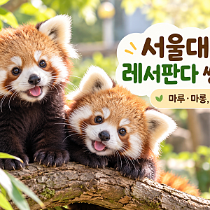 서울대공원 레서판다 쌍둥이 공개! 마루·마롱 실물 영접하는 골든타임 및 관람 꿀팁 총정리