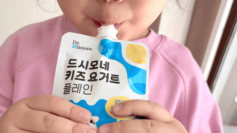 아이간식 고민하다 드시모네 키즈요거트 플레인. 가을소풍 간식으로 딱인 이유