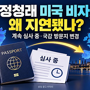 정청래 미국 비자 발급 지연, 는?...................................