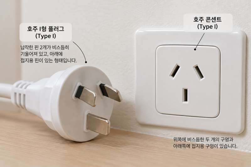 호주 여행 돼지코 필요할까? 콘센트 모양과 전압 정리